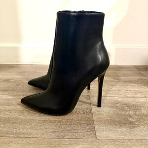 ASOS Sleek Black Pointed Heeled Boots